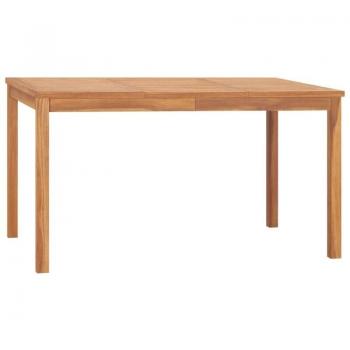 Tavolo Giardino Massello Teak Lusso Casadino 140x80x77 cm