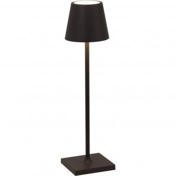 Micro Luz Poldina Pro Negra: Lámpara LED Recargable para Mesa