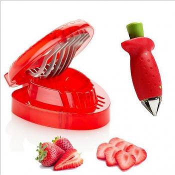 Küchen Gadget Set Erdbeere Huller und Cutter