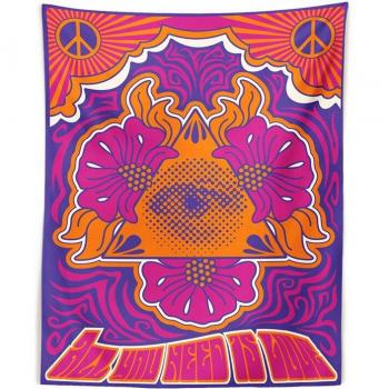 Póster Floral Ojo Psicodélico