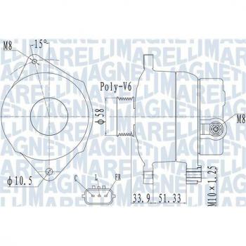 Magneti Marelli Generator 063732138010 – 14‑Volt dynamische Stromversorgung