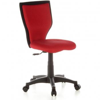 Roter Netzstoff Kinderstool KIDDY LUX – hjh Office 670010 Lernschreibtisch