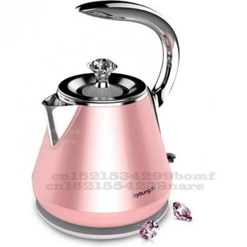 Household Pink Kettle 220V/1500W 1.2L Stainless Steel