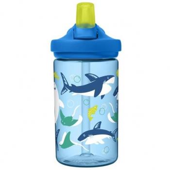 Camelbak Matraces Eddy+ Kids 400ml Azul, bidón de agua con capacidad de 400 ml, diseño para niños, color azul claro, tapa a prueba de derrames y boquilla que facilita la hidratación