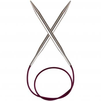 Nova Aiguille Circulaire Métallique – Fixe 40 cm x 4 mm (Knit Pro)