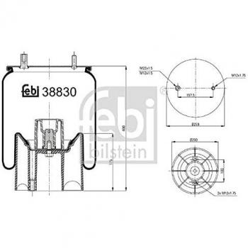 FEBI BILSTEIN 38830 Luftfederbalg