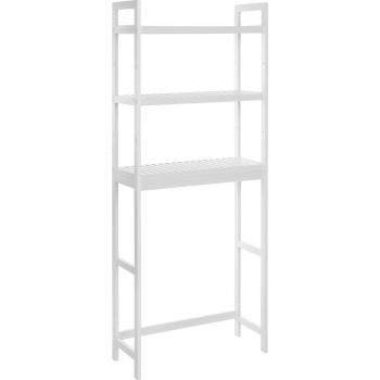 Étagère suspendue blanche pour WC, 163 cm de hauteur