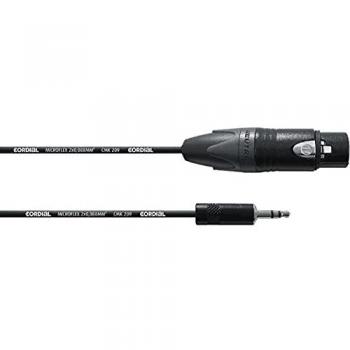 Câble asymétrique XLR femelle vers jack 3,5 mm stéréo 1,5 m