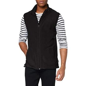 Stedman Schwarze Aktiv‑Fleece‑Herrenweste – Polyester, Small (S)
