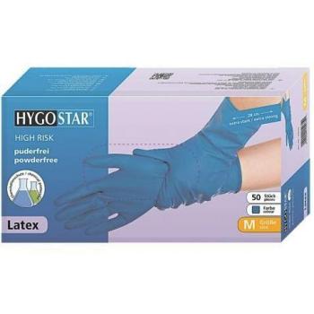 Guanti Sicurezza Lattice 28 cm Blu (Hygostar) – 50 Unità