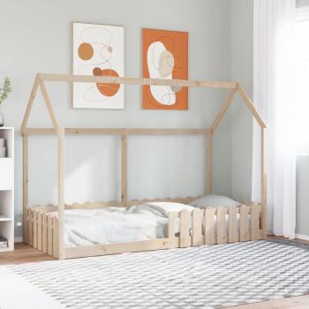 VidaXL Kids' Wooden House Bed Frame 90x190 cm