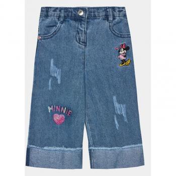 Jeans Denim Donna con Ricamo Minnie