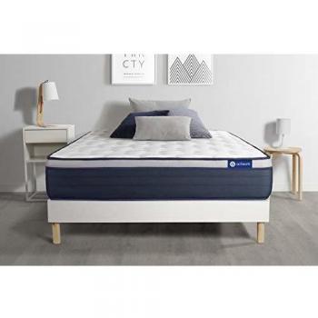 Actisom Ensemble Matelas Latex+Mémoire de Forme 90x200 cm