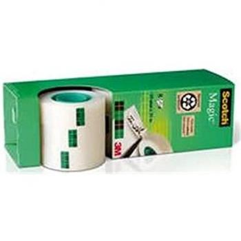 Scotch Magic 810 Adhesive Tape, Cellulose Acetate, Invisible, Write-On 33 m x 19 mm, 8 Rolls