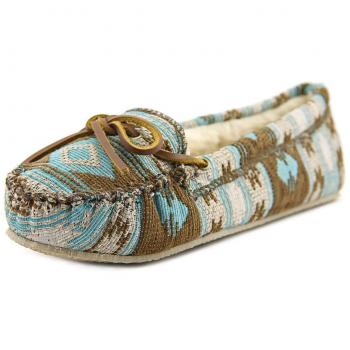 Scarpe da Donna Minnetonka Baja Verde Mocassini Taglia US 6