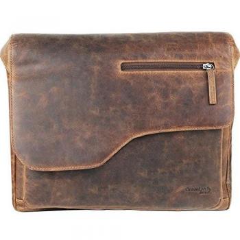 Montana 40 cm Brown Leather Messenger Bag
