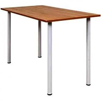 VidaXL Table Maison en Chêne et Blanc