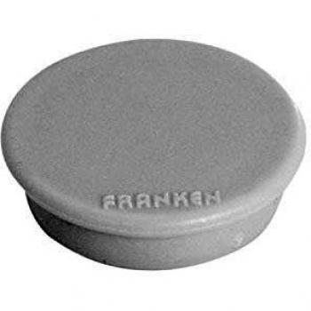 FRANKEN Haftmagnet, Haftkraft: 100 g, Durchm. 13 mm, grau
