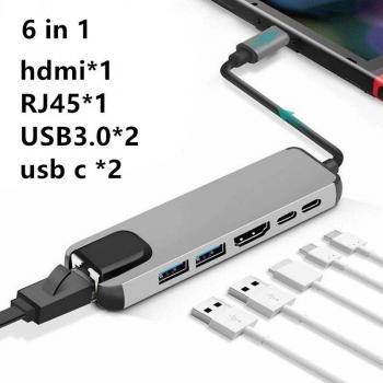 MacLink 100W USB‑C Dock – 4K HDMI, Gigabit LAN, 6‑port USB