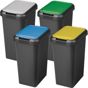 Papelera Multifunción Tontarelli 25 L con Touch & Lift – 4 Colores