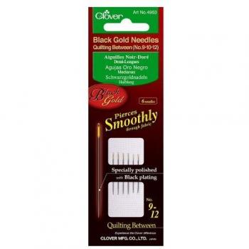 Clover Black Gold Quilting Betweens Needles Assorted