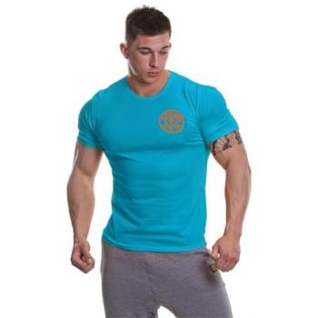 Gold's Gym Turquoise/Orange Basic Tee XXL