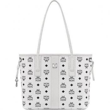 MCM Shopper LIZ Small Wendetasche in Weiß
