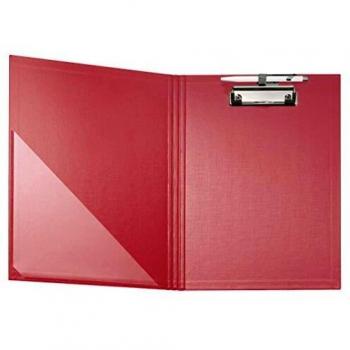 Chemise porte-bloc rouge format A4