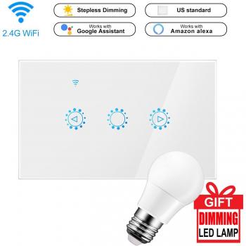 Variateur LED 220V Smart avec commande tactile et ampoule compatible Alexa Google Assistant