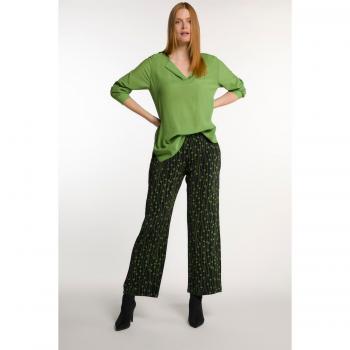 Ulla Popken Women's Plus Size Stretch Knit Pants