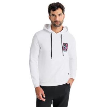 Sudadera “Six Valves” con Capucha, Bolsillos Laterales y Gráfica Inspirada en Motocicletas