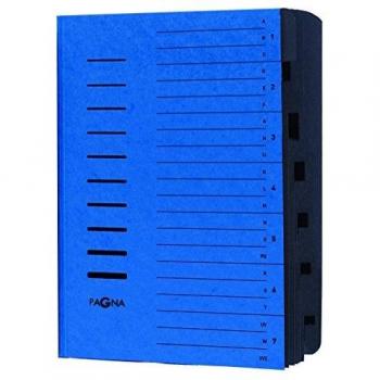 PAGNA dossier de tri A4 7 sections pressboard bleu