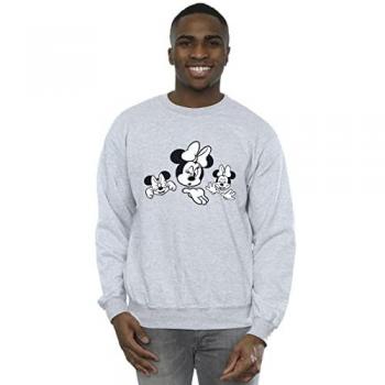 Sweat-shirt Homme Minnie Mouse Trois Visages