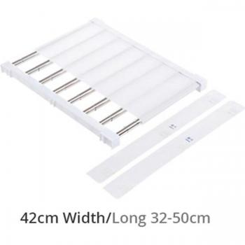 Retractable Adhesive Layered Shelf Organizer