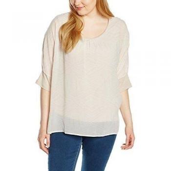 Blusa de Manga 3/4 Via Appia Due Beige V-Ausschnitt