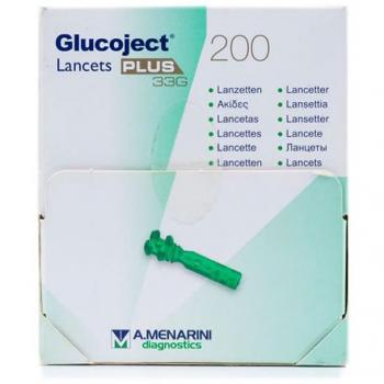 Lancette Glucoject Menarini 200 pz 33G