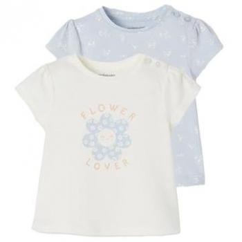 Vérteau T-Shirt Bébé Court Bleu