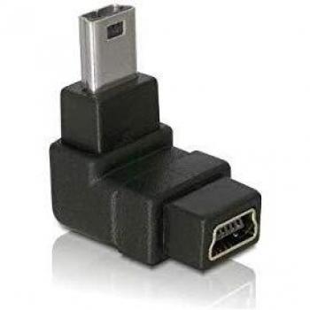 Delock Delock Adapter USB-B mini 5pin Stecker/Buchse 90 Grad gewinkelt