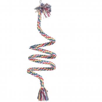 Spiral Cotton Perch Toy for Budgies