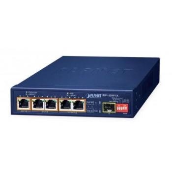 SolarPoE Hybrid Switch 5+SFP, 6‑Port, Blau – BSP‑115HP