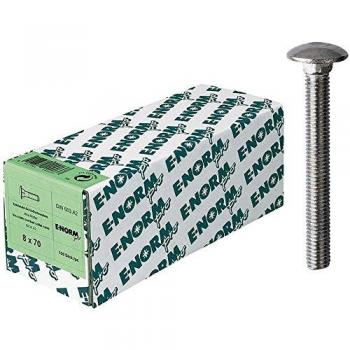 Tornillo Redondo DIN603 Cuello Cuadrado Acero Inoxidable A2 M8 x 30 hp