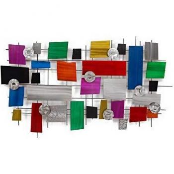 Scultura Decorativa in Metallo 'Composizione Astratta'