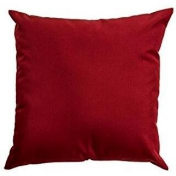 Outdoor Kissen 45 x 45 cm wasserabweisend rubinrot