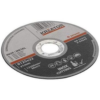 KREATOR KRT070420-6 disco de corte inox/ac. 125mm 1mm