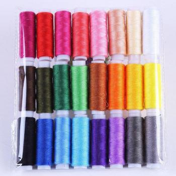 24pcs Sewing Threads, 200 Yards Polyester Set