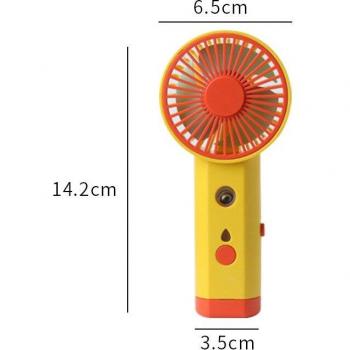 Ventilateur de poche avec vaporisateur et lumière