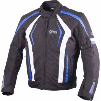 Blouson Moto GMS Pace Veste textile de moto Noir Blanc Bleu taille L