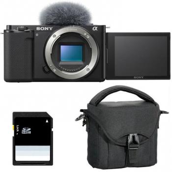 Alpha ZV‑E10 Noir Nu avec Sac et SD 8 Go