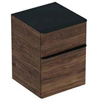 Geberit Smyle Square Seitenschrank Nussbaum hickory