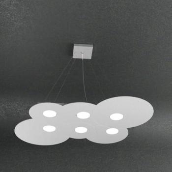 Cloud Sospensione Metallo 6 Luci